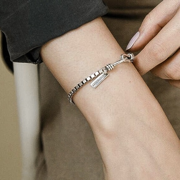 Castor Pollux Jewelry Castor Pollux 925 Sterling Silver Box Chain Bracelet Poshmark